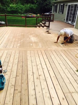 Deck building in Hamburg by Andy Painting Service Contractor